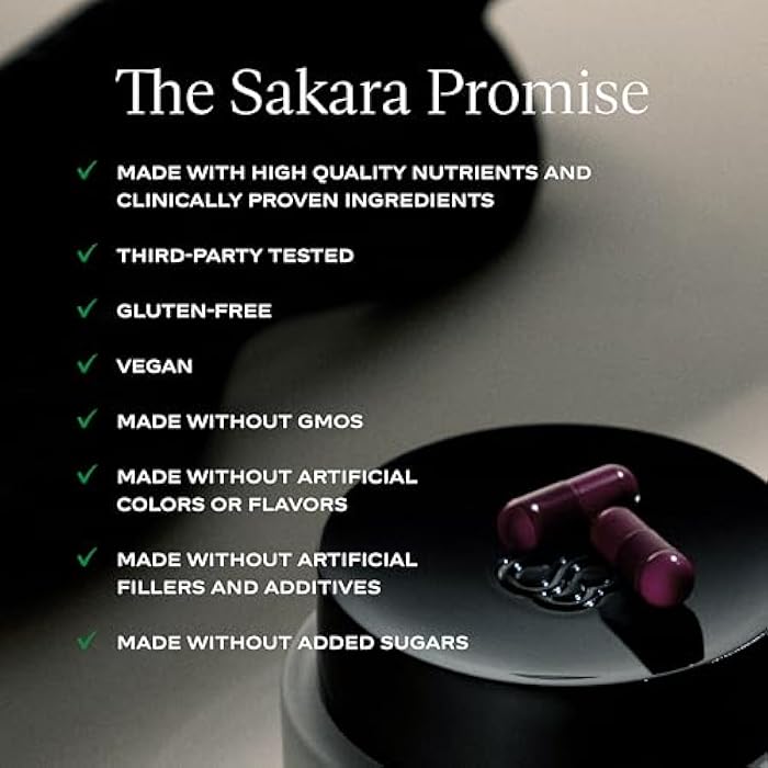 SAKARA Night Service Sleep Support – Natural Assistance for Better Sleep with Magnesium Glycinate, NordicCherry™ & 5-HTP for Calming, Deep Sleep – Supports A Full Sleep Cycle – 60 Capsules - Image 5