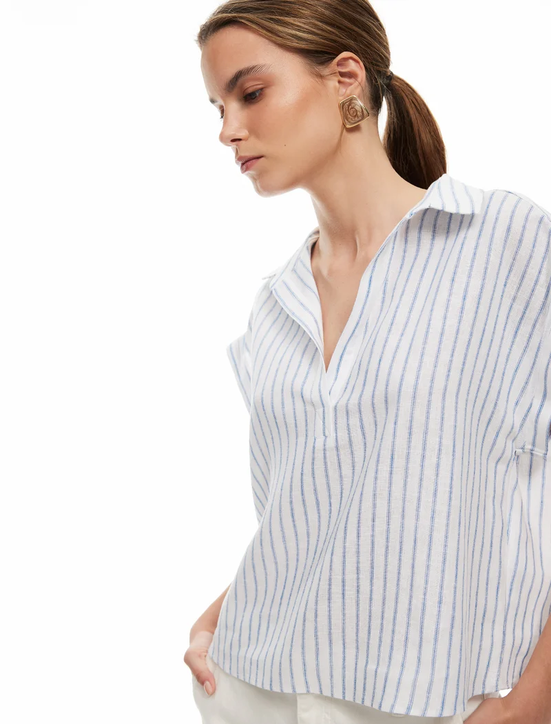 كوتون Crop Blouse