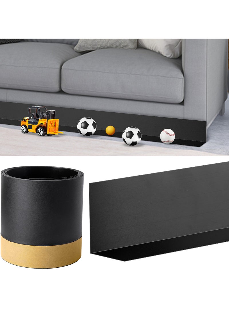 عام حاجب تحت الأريكة/السرير قابل للقص بطول 118 بوصة، لمنع اللعب والألعاب من الدخول تحت الأثاث، مناسب للأسِرّة الكينغ وقطع الأثاث الأخرى، للأرضيات الصلبة فقط. - Image 1