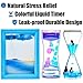 FKYTION Liquid Motion Bubbler Diamond Shaped Penguin Liquid Timer and Moving Sand Art Picture Pack of 3 Activity Calm Relaxing Desk Toys Voted Best Gift - Image 4