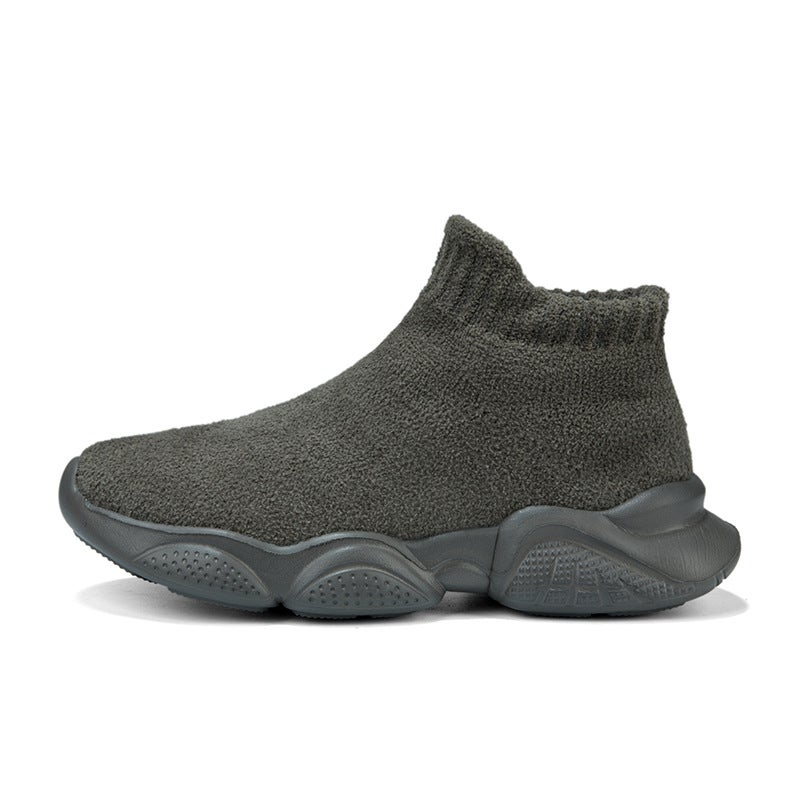 Boys Slip-On Fleece-Lined Shoes – Soft Sole Non-Slip Sneakers for Children - Image 1