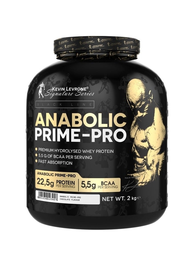 KEVIN LEVRONE Anabolic Prime Pro, Premium Hydrolysed Whey Protein, Chocolate Flavor, 2kg