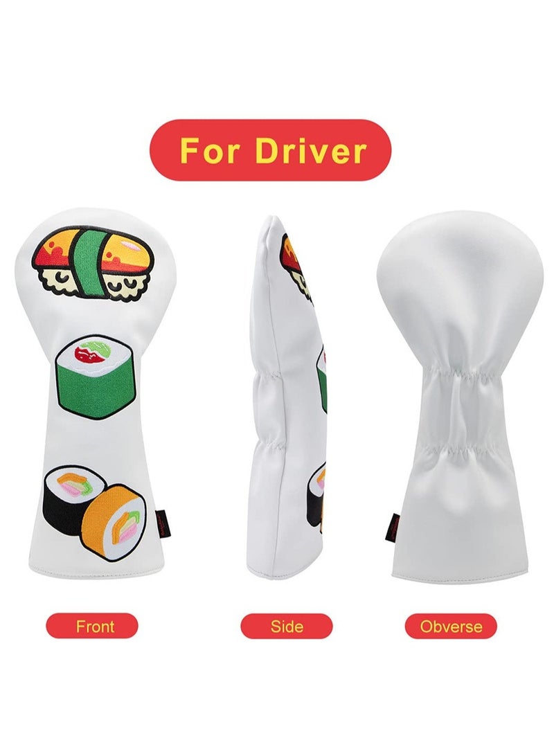 Premium Golf Club Headcovers for Drivers, Fairway Woods, and Hybrids - Perfect for Men, Women, and Kids - 3 Stylish Models Available - Image 3
