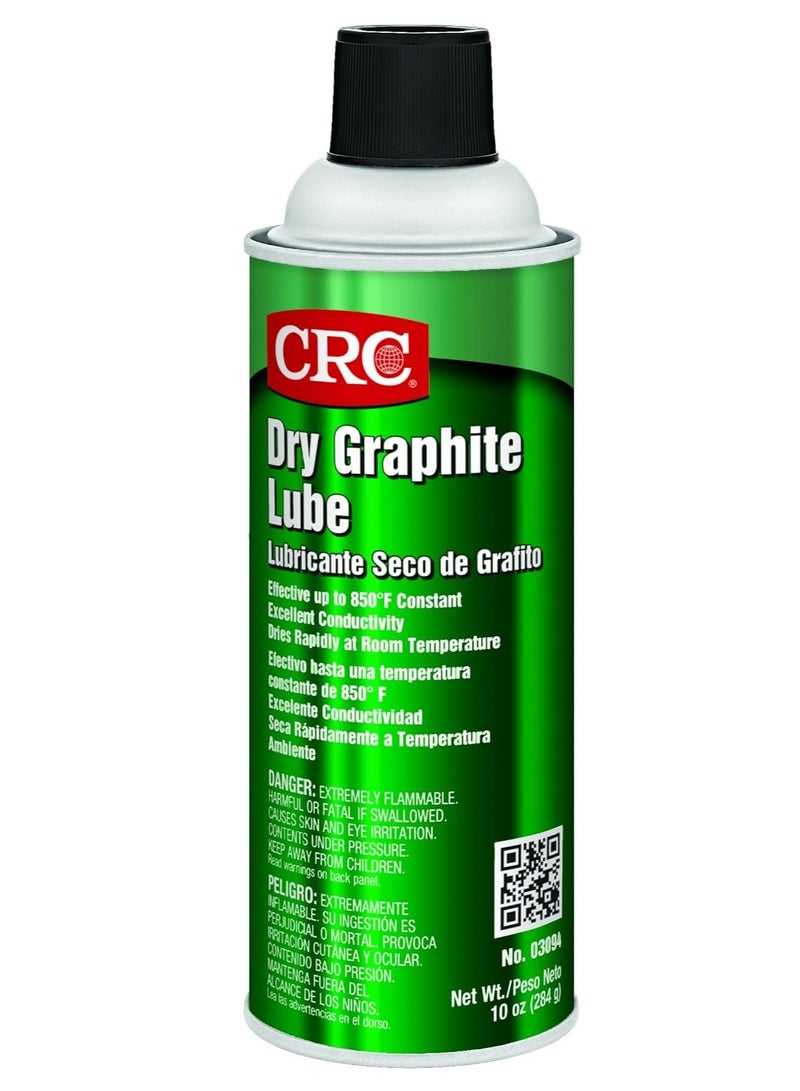 CRC Dry Graphite Lube 03094 â€“ 10 Wt. Oz, Dry Film Lubricant
