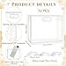 Aliceset 12 Pcs Clear Plastic Gift Bags with Die Cut Handles Reusable Gift Wrapping Bag with Ribbon for Wedding Valentine Bridal Shower Baby Shower 12 x 10 x 5White - Image 4