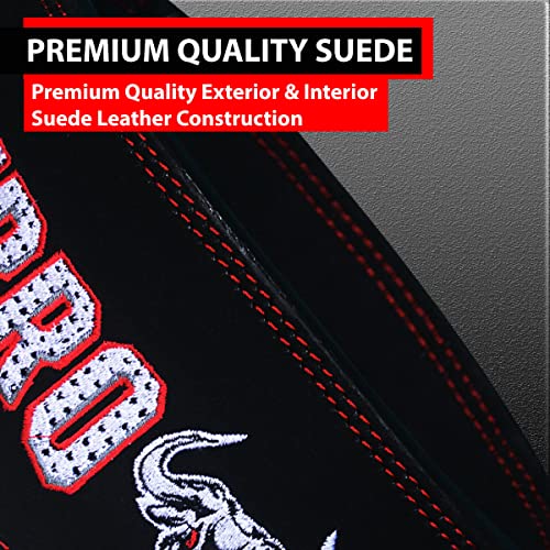IBRO Powerlifting Lever Gym Belt – Power 13MM Extreme Heavy Duty Genuine Leather Belts - Squats Deadlifts Bodybuilding Weight Lifting IPF Power Lifting Strongman for Men All Black L - Image 5