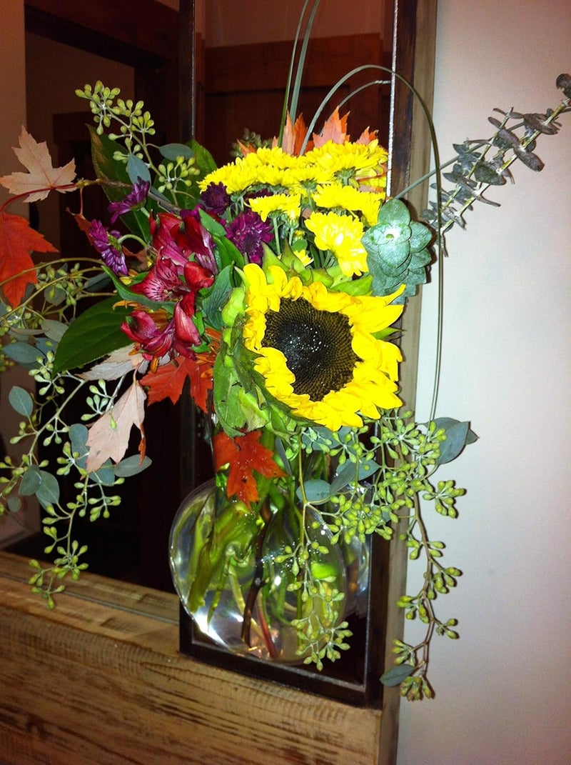 Gadjit Gadjit Vinyl Window Vase Bulb Style  Suctions to Windows and Mirrors Holds Bouquet of Flower Stems Greenery and Water Clear Flexible Vinyl  - Image 4