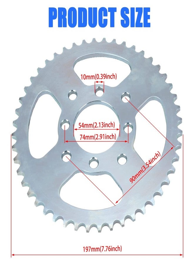 YOXUFA 40/41/420 Chain 48 Tooth Sprocket with 1" bore 1/4 Keyway Go Kart Sprocket Hub Parts - Image 4
