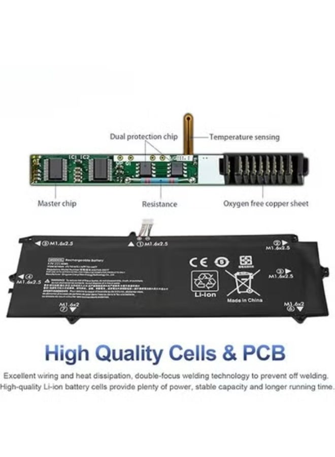 40Wh Replacement Laptop/Tablet Battery – Long-Lasting Power for Elite X2 1012 G1 Series, 7.7V, 4820mAh - Image 2