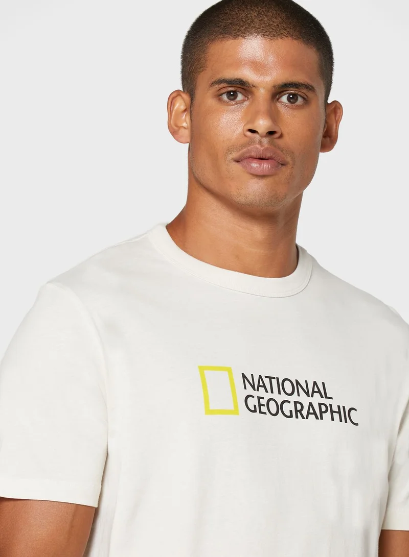 Mango Man National Geographic Crew Neck T-Shirt