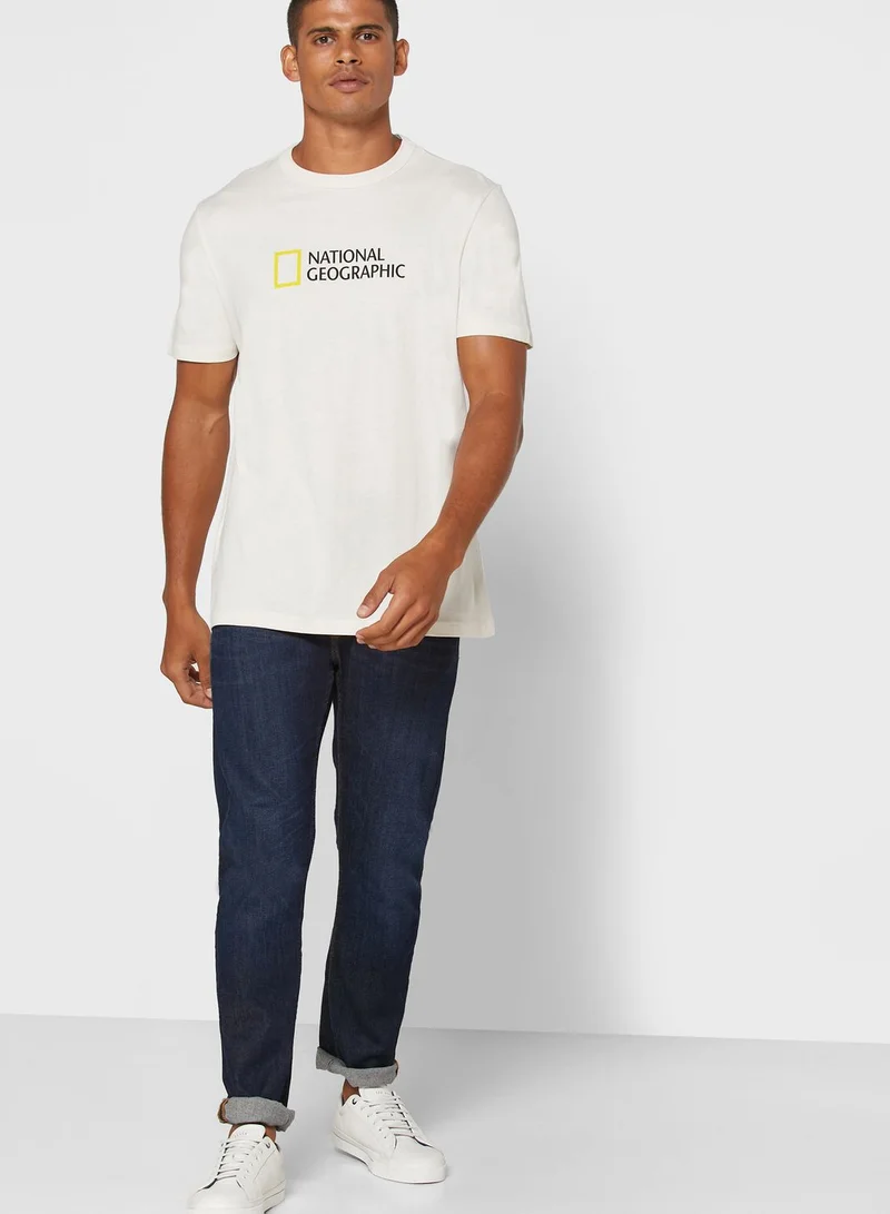 Mango Man National Geographic Crew Neck T-Shirt