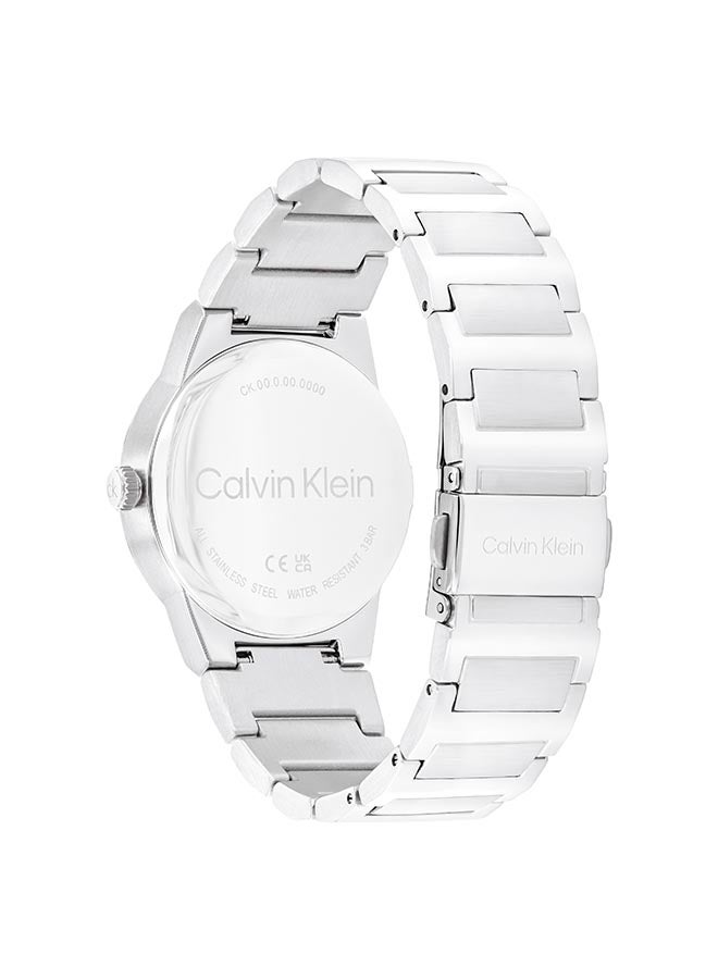 CALVIN KLEIN ساعة كالفين كلاين النسائية ذات العلبة المستديرة التناظرية - 25100085 - Image 2