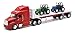 NewRay Peterbilt Truck with Flatbed Trailer and 2 Farm Tractors Diecast and Plastic Model  132 scale - Image 3