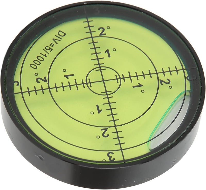 60x12mm High Precision Metal Circular Bubble Level, Shock Spirit Level with 15' Sensitivity, Durable Alloy Round Bubble Level for Machine Tools and Precision Instruments - Image 3