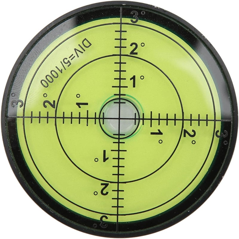 60x12mm High Precision Metal Circular Bubble Level, Shock Spirit Level with 15' Sensitivity, Durable Alloy Round Bubble Level for Machine Tools and Precision Instruments - Image 1
