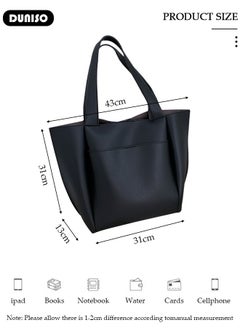 Women's Shoulder Tote Bag Faux Leather Handbag for Women Large Capacity Messenger Bag, Fashionable Travel Shoulder Bag for Ladies Girls College Students - pzsku/Z1B55E7499073DAF6E94BZ/45/_/1732099564/d8820675-9696-48e7-a186-d8352a475cad