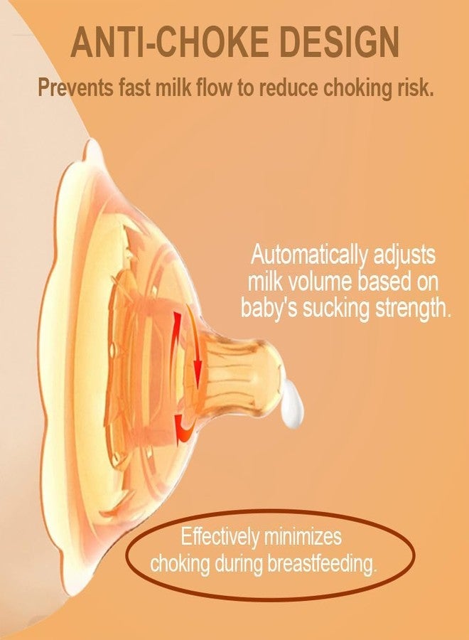 SELLFUN Silicone Nipple for Breastfeeding with Latch Difficulties Or Flat Or Inverted Nipples to Help Mums Continue Breastfeeding Silicone Nipples Safe, Durable, and BPA-Free(Set of 2) - Image 3