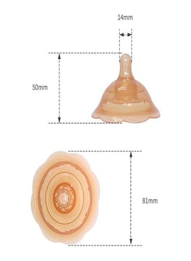 SELLFUN Silicone Nipple for Breastfeeding with Latch Difficulties Or Flat Or Inverted Nipples to Help Mums Continue Breastfeeding Silicone Nipples Safe, Durable, and BPA-Free(Set of 2) - Image 2