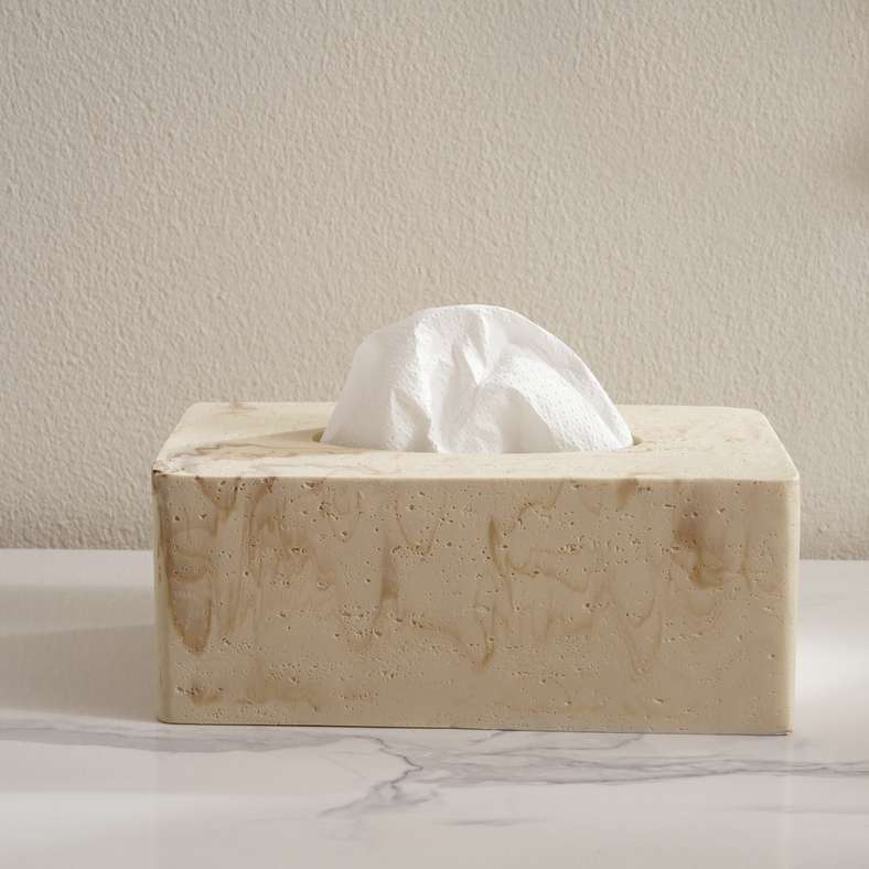 Tabinda Tissue Box Cover 29.5x17.5x9.3cm - Beige