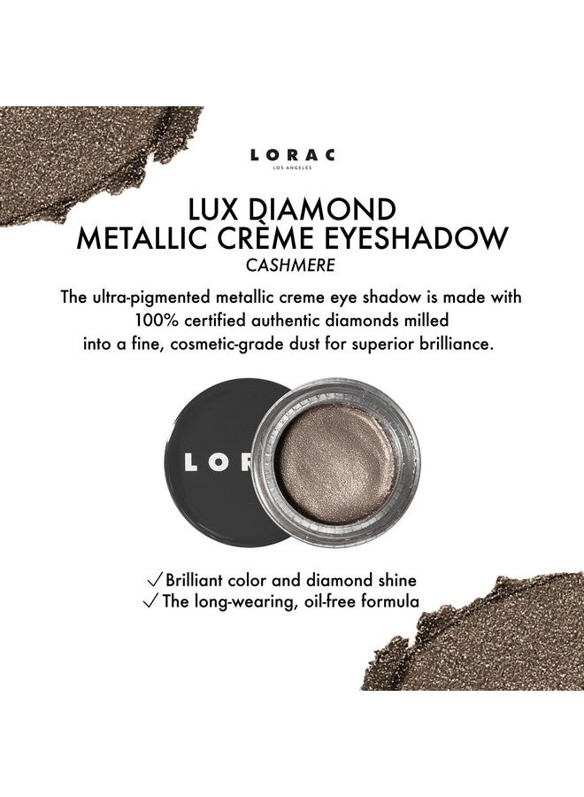 لوراك ظلال عيون كريمي دايموند من لوكس | بودرة ظلال العيون اللامعة المعدنية | الفضة الكشميرية - Image 2