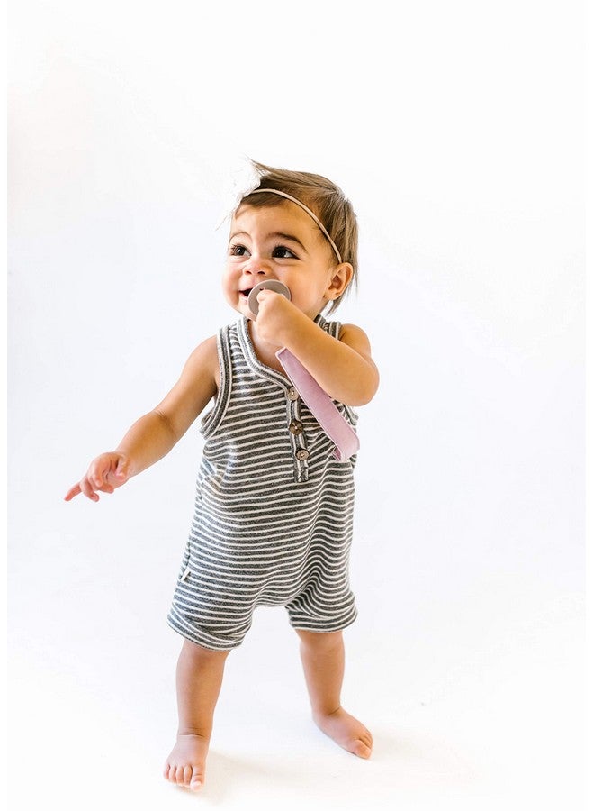 Copper Pearl Premium Knit Pacifier Clips 3-Pack: Stylish Stainless Steel Holders for Baby Girls and Boys - Prevents Floor Drops - Bloom Design - Image 3