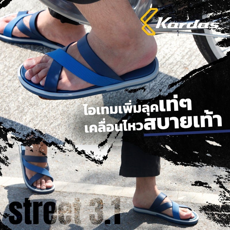 Thailand Original Imported Anti-Slip Waterproof Casual Beach Flip-Flops with Tire Sole - Image 4