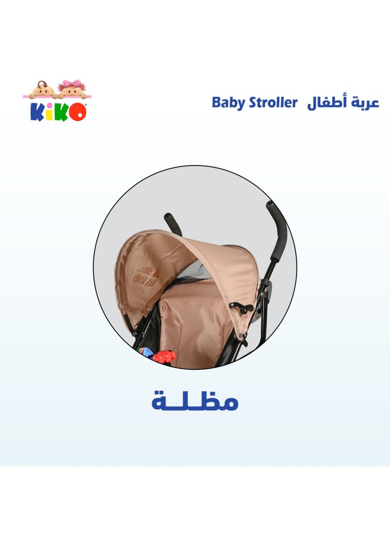 Kiko Light Stroller With Toyes 6 Wheels, 6 Months +, Grey - Image 4