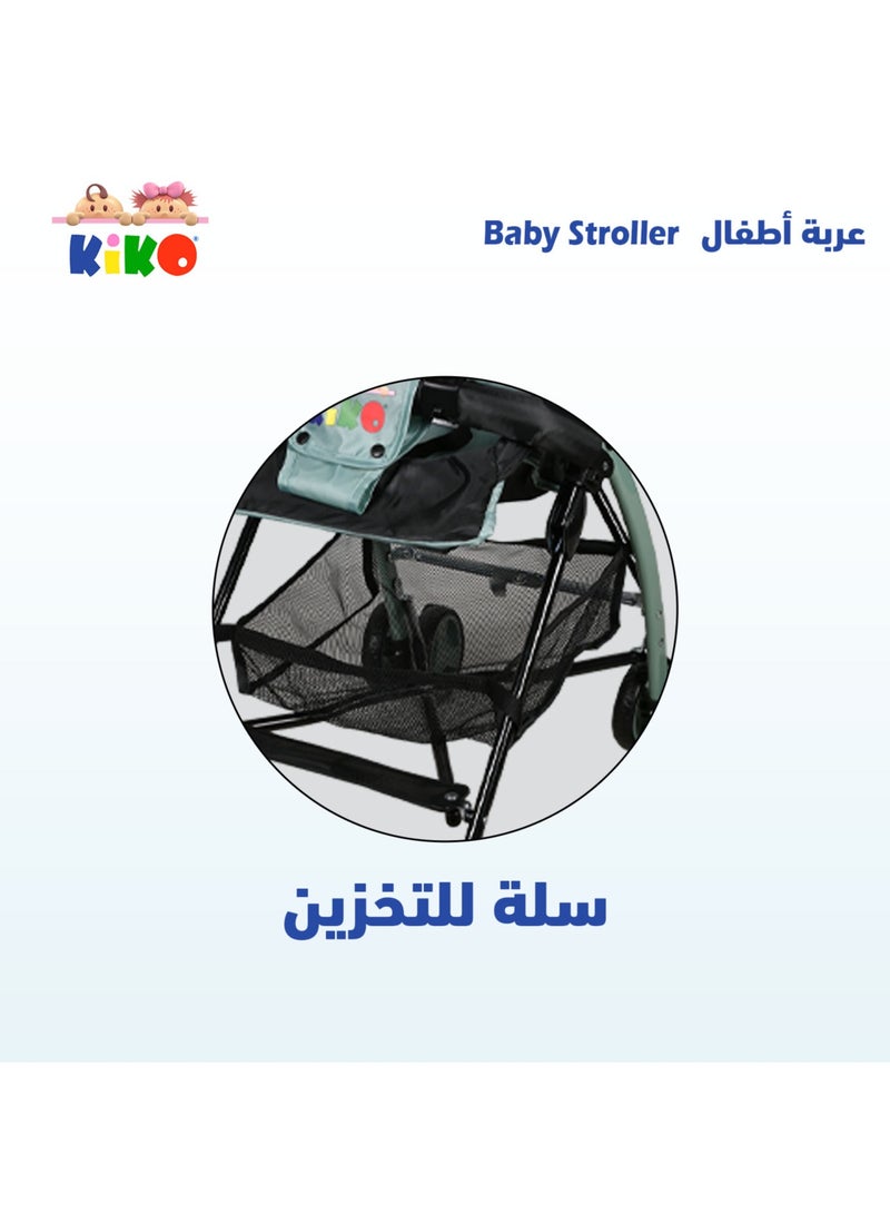 Kiko Light Stroller With Toyes 6 Wheels, 6 Months +, Grey - Image 5