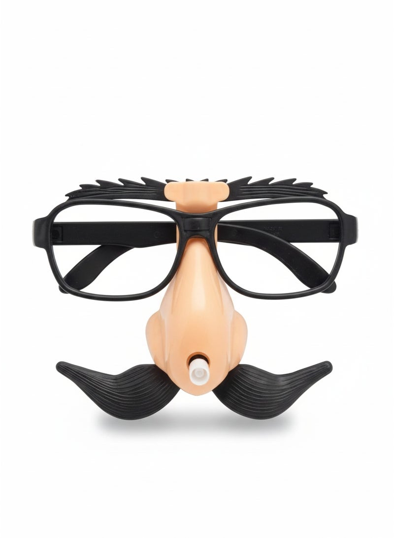 نظارات تنكرية مضحكة مع أنف وشارب، لعبة تنكرية كلاسيكية للمقالب للأطفال، نظارات للمقالب في الحفلات وأعياد الميلاد والمناسبات، هدية ممتعة للأطفال من سن 3 سنوات فما فوق - Image 1