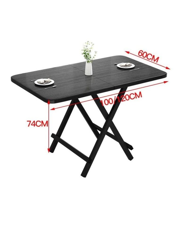 Foldable Dining Table Portable Folding Camping Table White 100cm