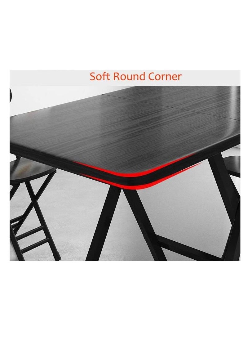 Foldable Dining Table Portable Folding Camping Table White 100cm