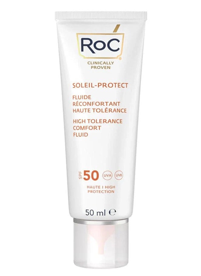 RoC - SOLEIL PROTECT COMFORT FLUID SENSITIVE SKIN SPF50 50ML - Image 1