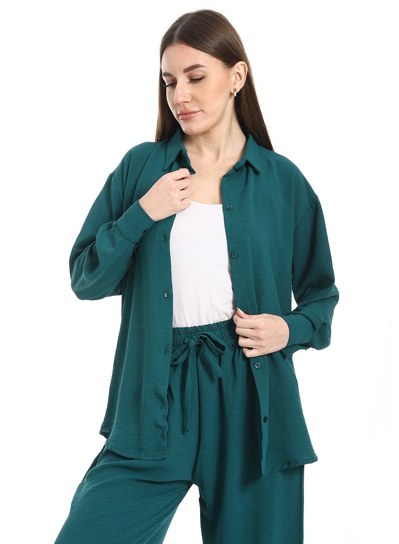Caesar Women's two-piece open-front button-up suit - Image 4