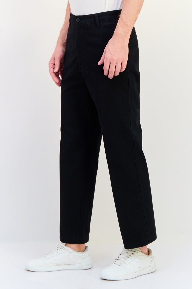 DOCKERS Men Relax Fit Solid Chino Pants, Black  - Image 2