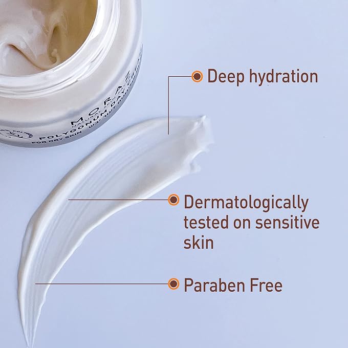 Moraz Day Cream for Dry Skin  Face Moisturizer Anti Aging Cream with Jojoba Oil, Polygonum, Wheat Germ Oil & Na PCA  Collagen Boost Anti Wrinkle Face Cream for Women, Vegan, Paraben Free, 1.7 Fl Oz - Image 2