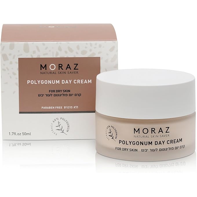 Moraz Day Cream for Dry Skin  Face Moisturizer Anti Aging Cream with Jojoba Oil, Polygonum, Wheat Germ Oil & Na PCA  Collagen Boost Anti Wrinkle Face Cream for Women, Vegan, Paraben Free, 1.7 Fl Oz - Image 1