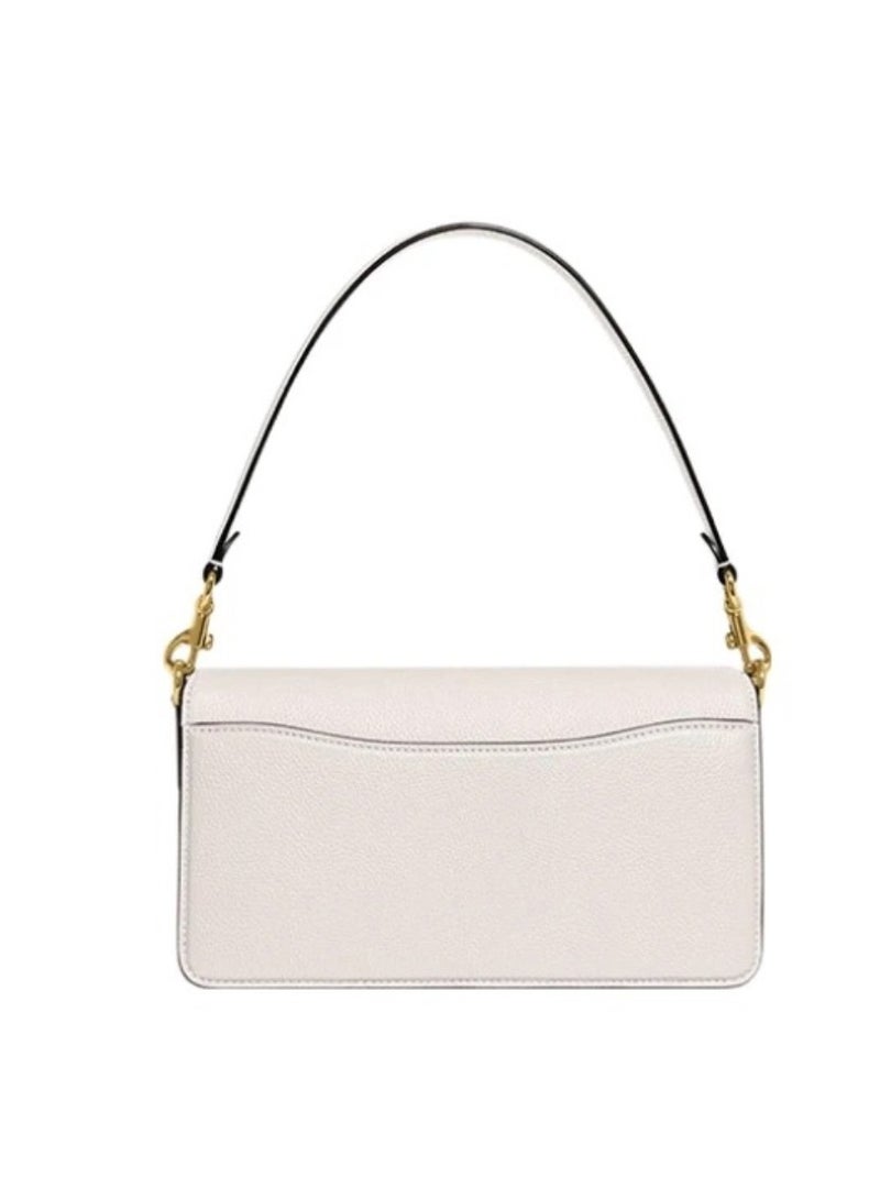 coachoutlet حقيبة كتف تابى وحقيبة عبر الجسم 26 إن - بيضاء - Image 3