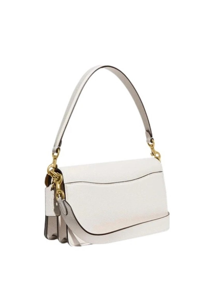 coachoutlet حقيبة كتف تابى وحقيبة عبر الجسم 26 إن - بيضاء - Image 5