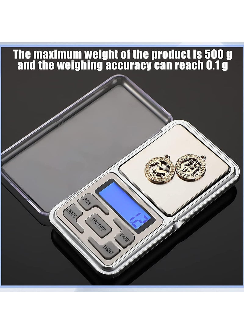 Generic - Digital Mini Scale 500gx0.01g Scale Kitchen Portable Scale Electronic Weighing Pocket Scale Accurate Mini Digital LCD Pocket Weighing Scale - Image 1