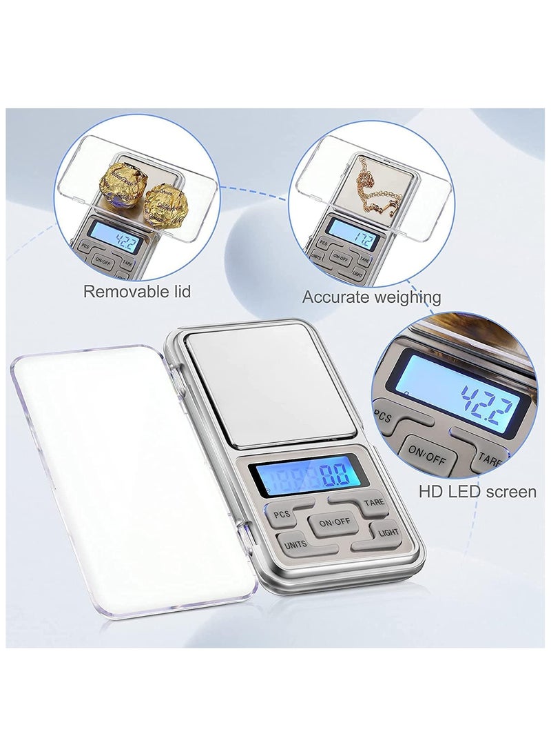 Generic - Digital Mini Scale 500gx0.01g Scale Kitchen Portable Scale Electronic Weighing Pocket Scale Accurate Mini Digital LCD Pocket Weighing Scale - Image 1