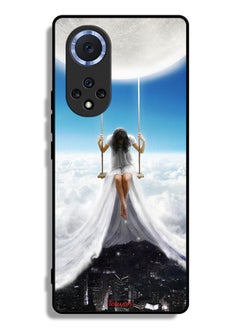 Tolwak Huawei nova 9 Pro Protective Case Cover Moon Clouds Town Art  - Image 2