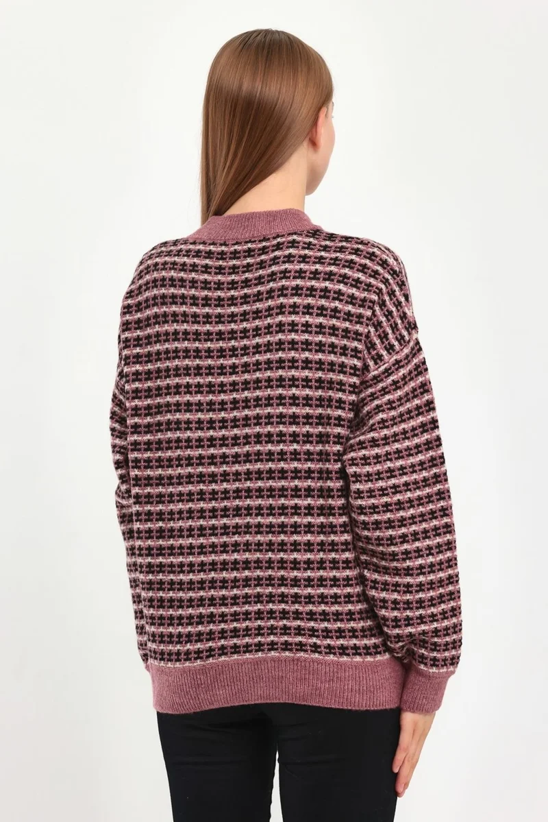 Alexander Gardi Patterned Half Turtleneck Sweater (B23-5804)