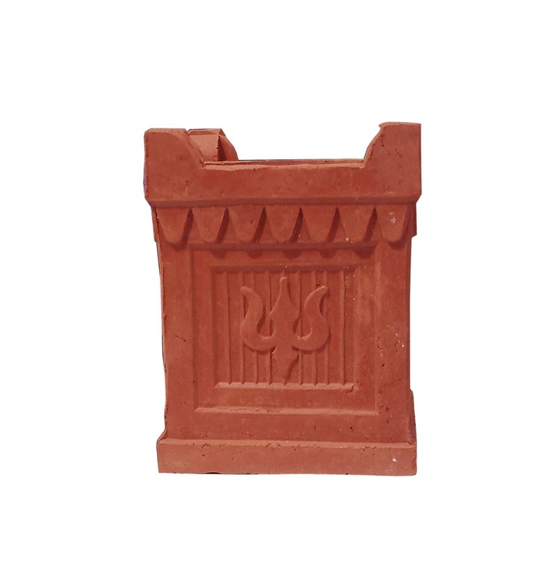 Lekshika Ace Decorative Tulsi Diya Set of 4 | Handmade Terracotta Mitti Deepak for Diwali Puja, Tulsi Vrindavan & Home Decoration | Traditional Clay Oil Lamps - Image 2