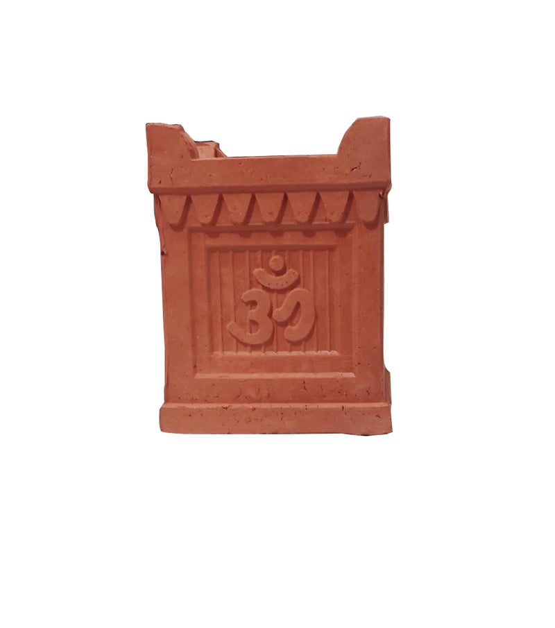 Lekshika Ace Decorative Tulsi Diya Set of 4 | Handmade Terracotta Mitti Deepak for Diwali Puja, Tulsi Vrindavan & Home Decoration | Traditional Clay Oil Lamps - Image 5