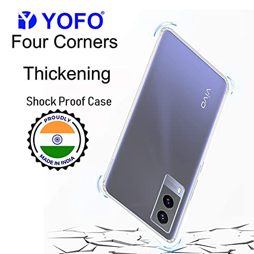 YOFO Back Cover for Vivo V21E (5G) (Flexible|Silicone|Transparent|Camera Protection|DustPlug) - Image 3
