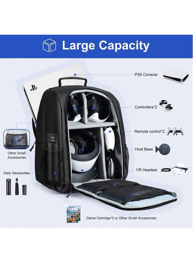 Shoulder Bag VR5 VR Console Organizer Headset Storage Backpack for Sony PlayStation 2 - Image 2