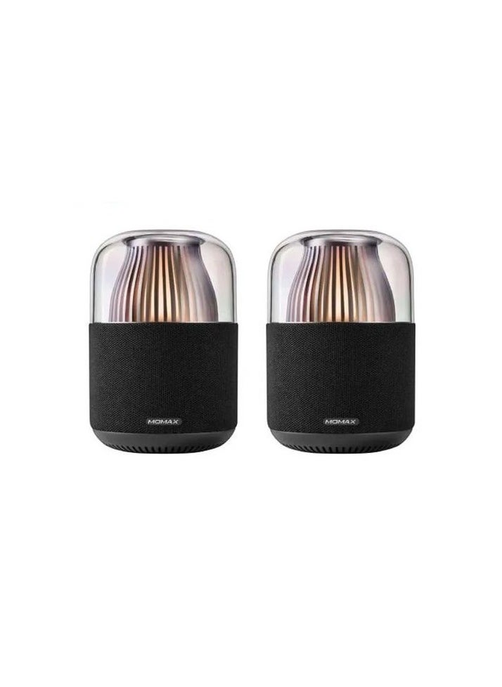 Momax - SPACE SPEAKER BS1D - Black ( Includes 2 Speakers) - Image 1