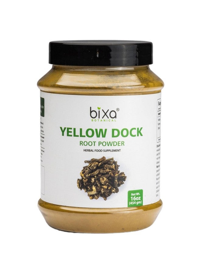 bixa BOTANICAL Yellow Dock Powder (Rumex Crispus) Herbal Supplement for Chronic Skin Problems | Ayurvedic Herb, Helps to Reduce Itching Sensation & Inflammation of Nasal passages. (454 Grams (16 Oz)) - Image 1