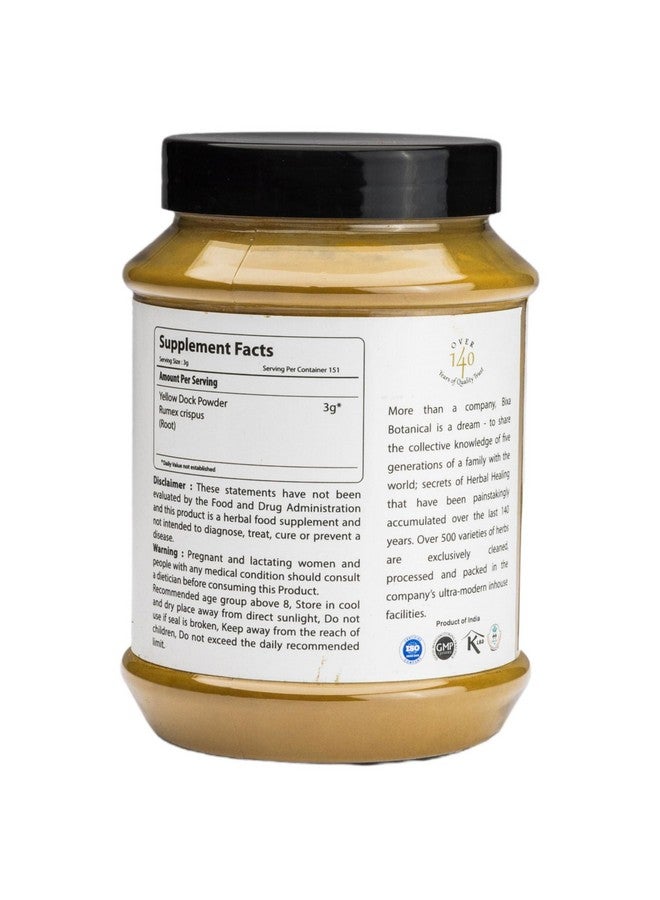 bixa BOTANICAL Yellow Dock Powder (Rumex Crispus) Herbal Supplement for Chronic Skin Problems | Ayurvedic Herb, Helps to Reduce Itching Sensation & Inflammation of Nasal passages. (454 Grams (16 Oz)) - Image 2