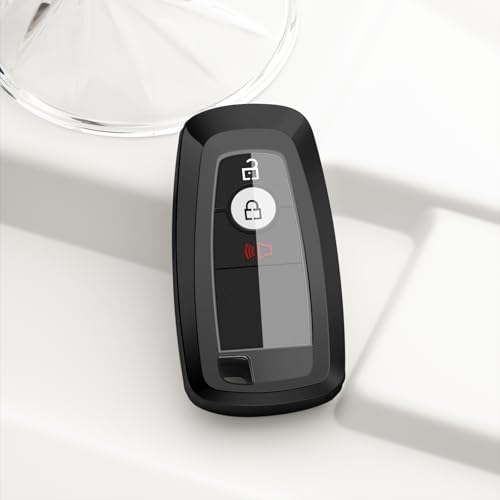ZSPDACC Car Key Fob Cover Compatible with Ford Bronco Edge Escape EcoSport Fusion 3 Buttons car Key Case Holder Protector Accessories 2022 2023 2024 2025 2026 - Image 4